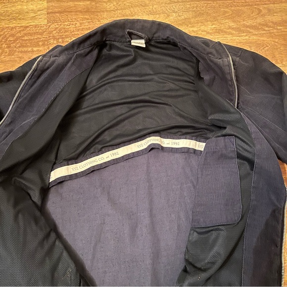 Corduroy 1990s Light Zip up Jacket by XYZ - Picture 2 of 3